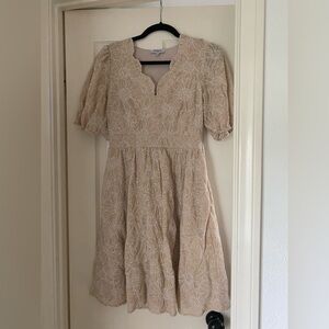 Roolee Polagram Beige dress